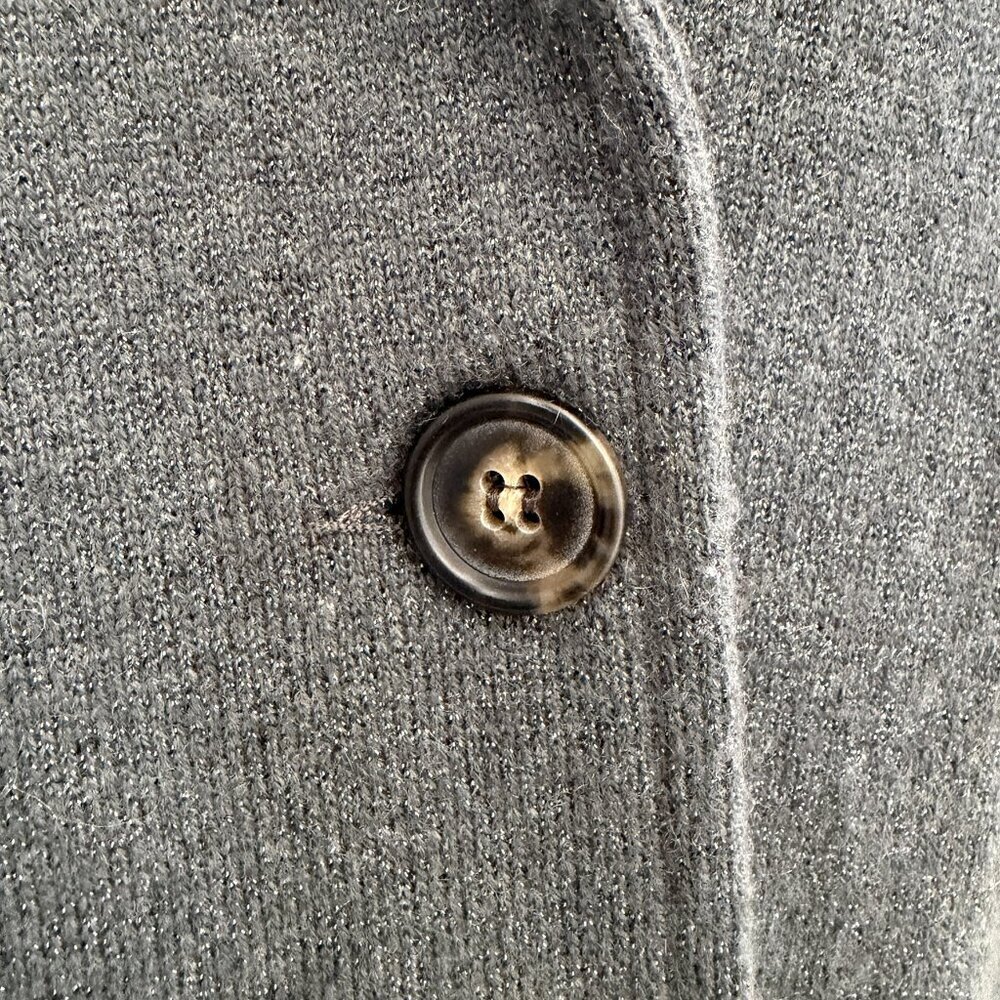 AMINA RUBINACCI Gray Cashmere Blazer Jacket Small - Picture 15 of 16